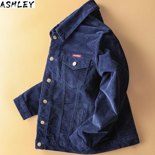 

men's jackets autumn 2021 corduroy jacket fashion casual vintage and coats male brand clothes khaki green blue coffee, Black;brown