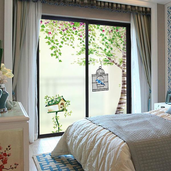

window stickers glass sticker opaque bedroom door decorative foil paper small fresh