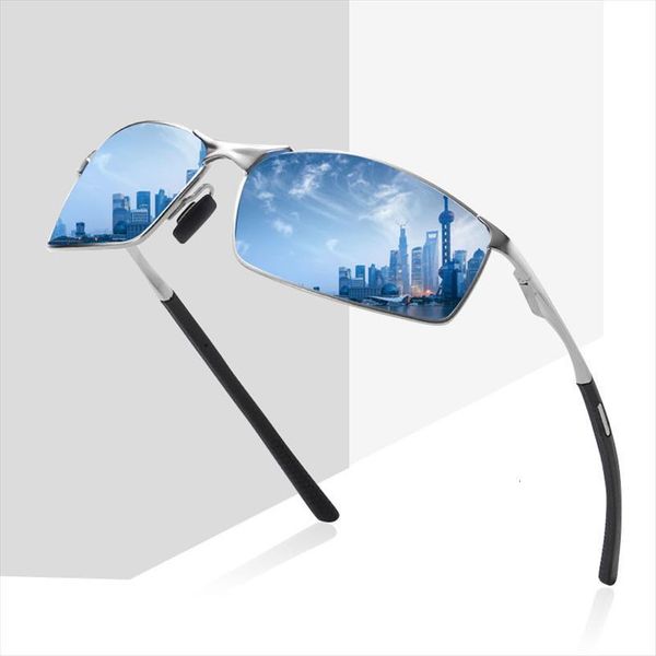 

mens polarized light weight sunglasses for sports outdoor driving small lens men metal frame sun glasses uv400, White;black