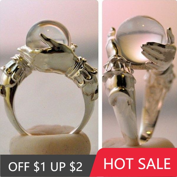 

love ring popacc fashion gothic magic handball style three s for woman jewelry european and american wedding party sexy, Slivery;golden