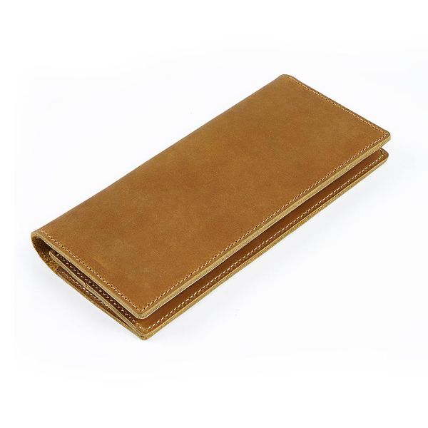 

moterm long wallets genuine crazy horse leather card holder coin purse men handbag clutch bags with inner zippered bag, Red;black