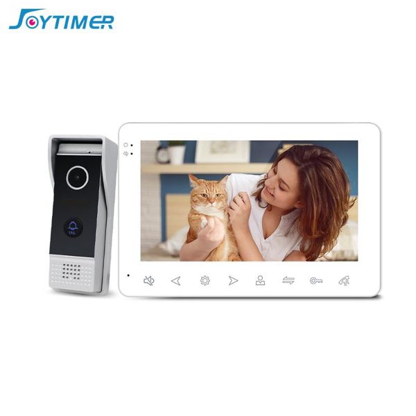 

clear and sensitive large screen 7-inch 1200tvl video doorbell door phone intercom monitor record unlock security system phones