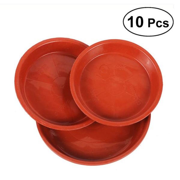 

planters & pots 10pcs flowerpot drip tray plant pot saucer for fleshiness planter garden balcony - type 280 (red)