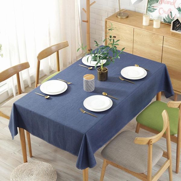 

table cloth waterproof tablecloths solid multi-size rectangular anti-dirt cover dining protective