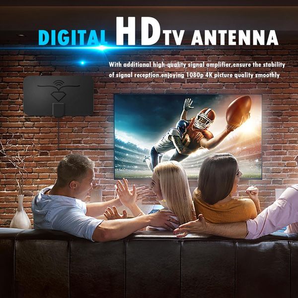 1600 миль Digital TV Andenna Booster Satellite приема антенн амплификация HDT телевизоров Antena INTENNE HD графический дизайн