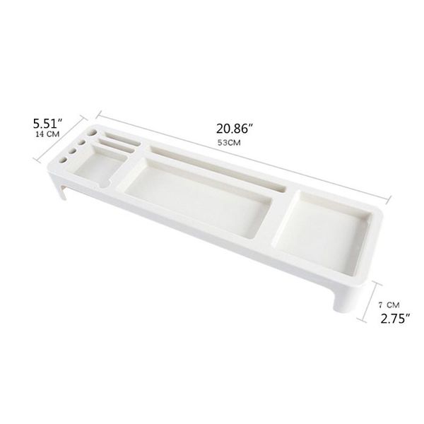 

hooks & rails plastic desk organizer home office desktable stationery holder keyboard rack