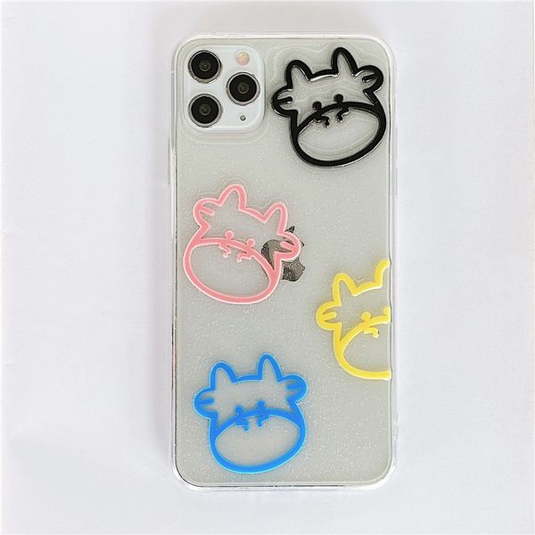 

epoxy color cow phone cases for iphone11 12 pro promax x xs max 7 8 plus