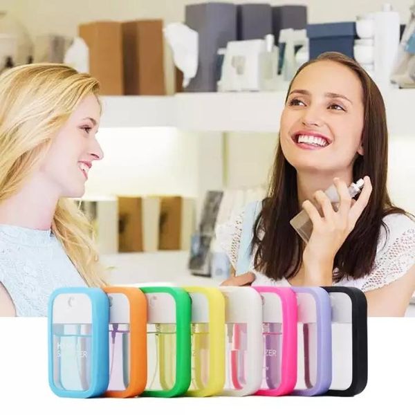 

liquid soap dispenser 38ml mini refillable card type perfume spray pocket travel bottle flat fine mist portable disinfection toner
