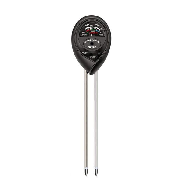 

meters 3 in 1 soil ph meter moisture light test acidity humidity sunlight garden plants flowers moist tester