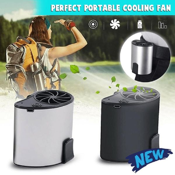 

electric fans mini hang waist cooling fan outdoor portable for working at the
