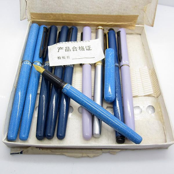 

old stock rare vintage lucky wing sung l20 fountain pen fine nib 1995s smooth writing stationery students daily collection pens