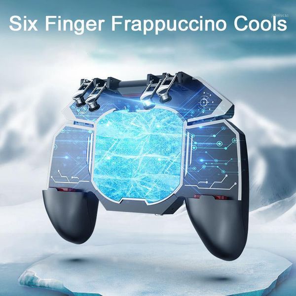 

eastvita phone cooler fan game controller grip 6 finger trigger joystick for mobile games r30 controllers & joysticks1