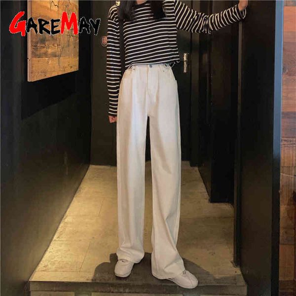

women's casual suit pants korean black white high waist straight leg solid trousers office women formal spring 210428