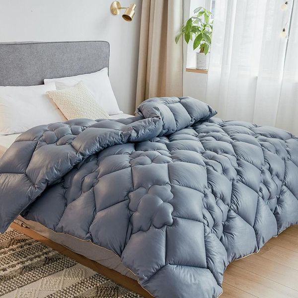 

comforters & sets high grade 100%feather silk quilt quality handmade season comforter blankets queen king winter home textile bedding filler