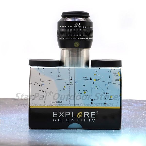 

telescope & binoculars explore scientific 28mm 68-degree wide-angle eyepiece crushes nitrogen waterproof es 68eyepiece 68Â°