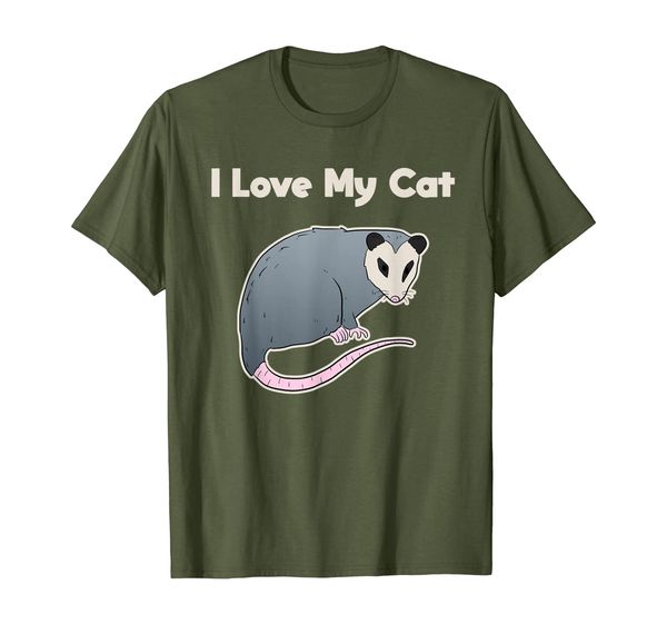 

I Love My Cat Funny Opossum T-Shirt, Mainly pictures