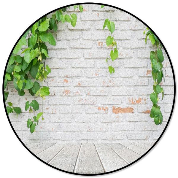 

carpets green plants white masonry pattern round children area rug floor mat living room bedroom carpet coffee table