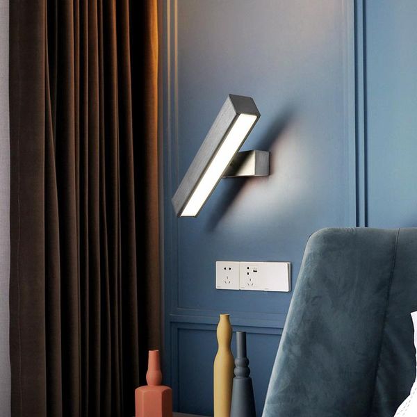 

modern nordice light gooseneck mirror corridor dining room aisle espelho luminaria de parede wall lamp