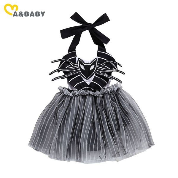 

0-24m halloween baby dress born infant girls cartoon tulle tutu party for 210515, Red;yellow
