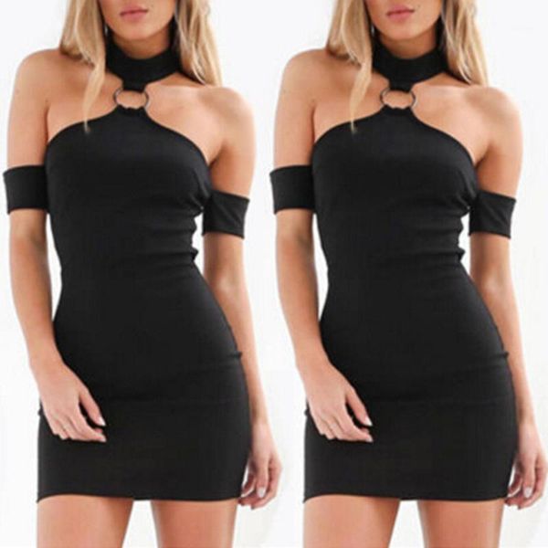 

black short mini dresses chic women evening party bandage dress, White;black