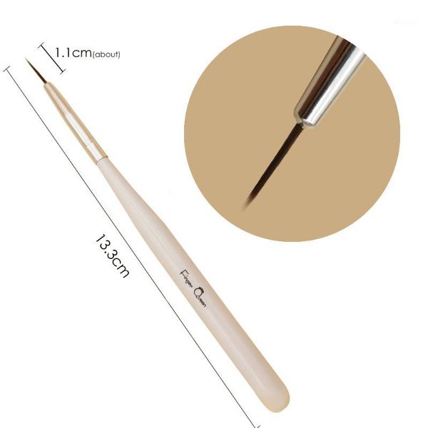 

3pcs nail art liner painting pen 3d tips diy acrylic uv gel brushes drawing kit flower line grid french design manicure tool1, Yellow