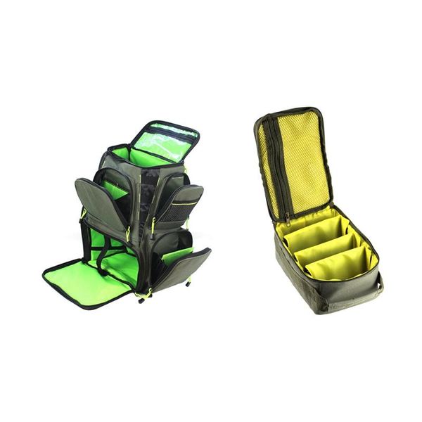 

fishing accessories 1pcs tackle backpack bag & outdoor reel line lure gear carry storage pag