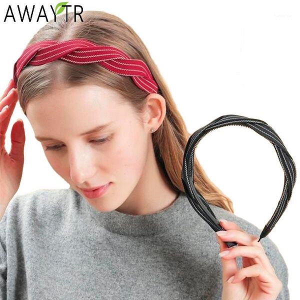 

weaving shape cross headband fashion winding hairbands hairstyles for women hair hoop bands wide girls accessories1