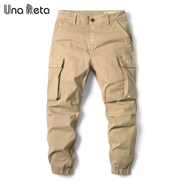 

men's pants una reta streetwear camouflage men arrivals casual harajuku pencil hip hop jogger tactical trousers, Black