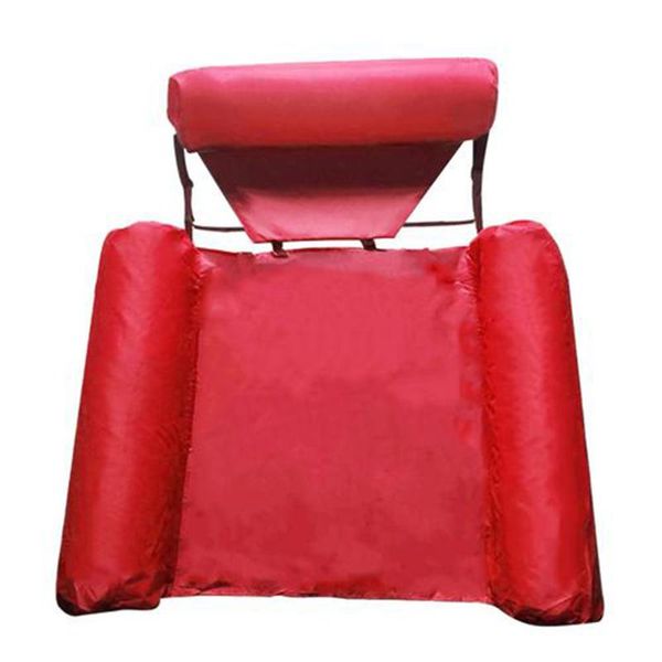 

life vest & buoy lounge foldable pool seat for indoor outdoor swimming inflatable float bed