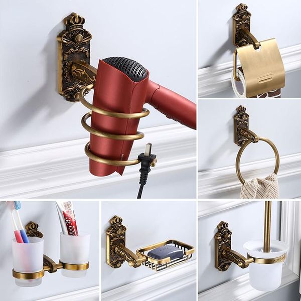 

bath accessory set bathroom wall mount all antique brushed design paper roll holder toilet gold tissue box accessories