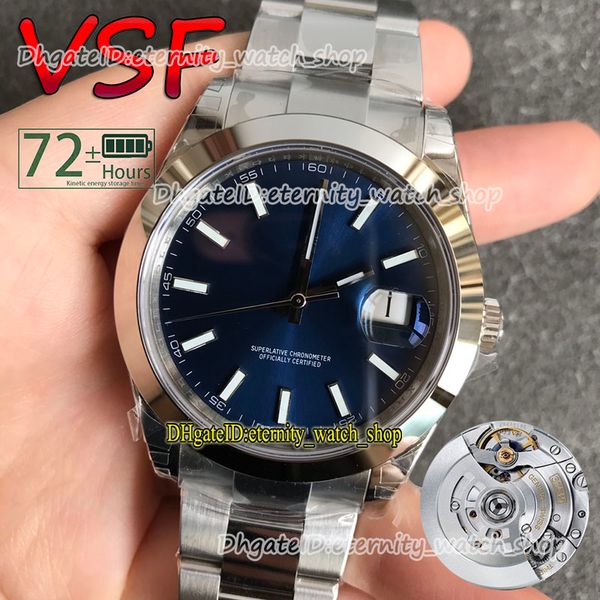 

eternity watches vsf 126300 latest version 72 hour power reserve ss+ 904l steel bracelet and case 3235 vs3235 automatic mens watch polished, Slivery;brown
