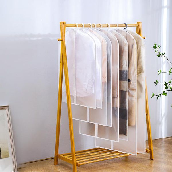 

storage bags four seasons clothes dust cover coat down jacket transparent protective wardrobe finishing artifact