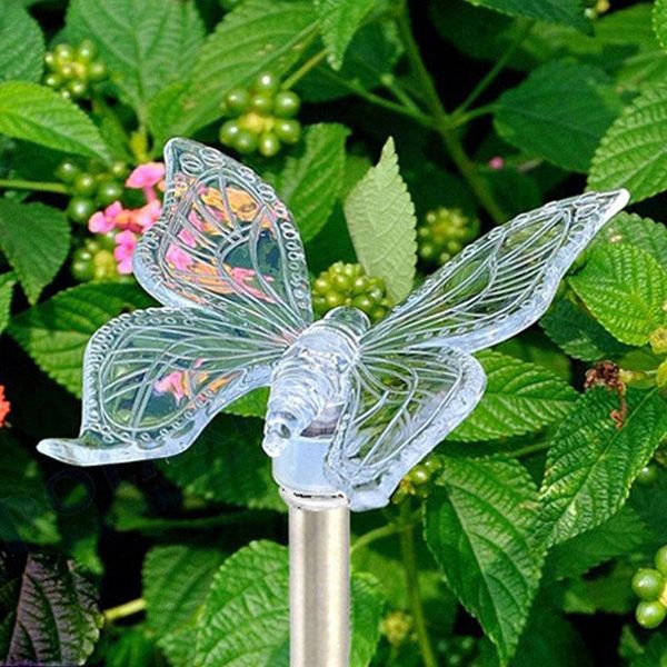 

lawn lamps solar power led light butterfly dragonfly bird outdoor garden pathway landscape lamp moun777