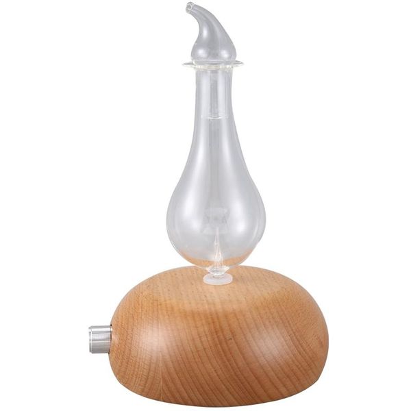 

wooden glass aromatherapy pure essential oils diffuser air nebulizer humidifier household conditioning appliance humidifiers