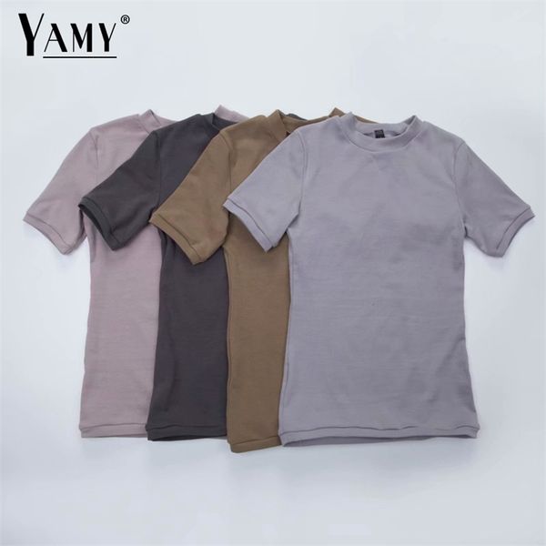 

vintage t shirt women cotton t s summer short sleeve o neck basic casual tee femme 210720, White