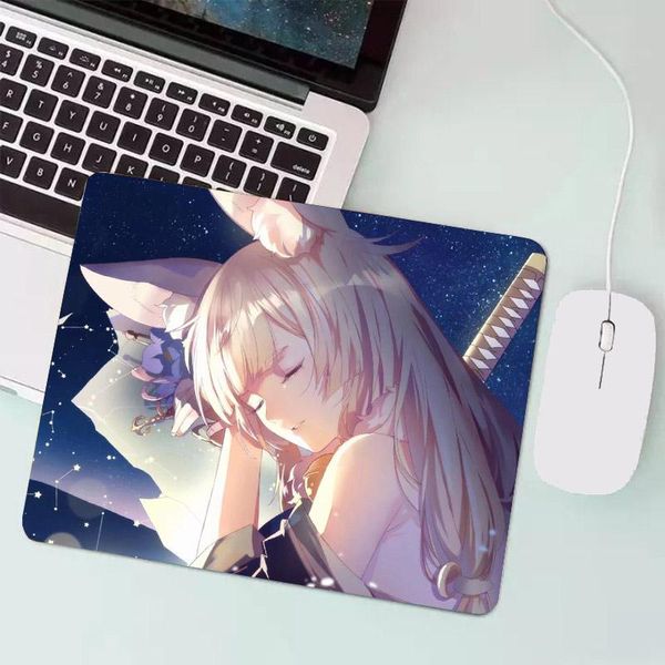 

mouse pads & wrist rests anti-slip pad leather gamer table mat stylish and comfortable suitable for lapkeyboard anime pi