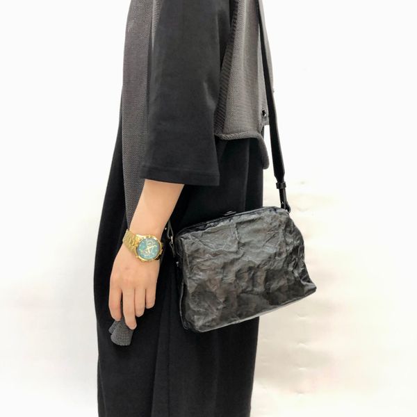 

leather handmade vegetable tanned sheepskin single shoulder bag slant span clip gold mouth bag women's style