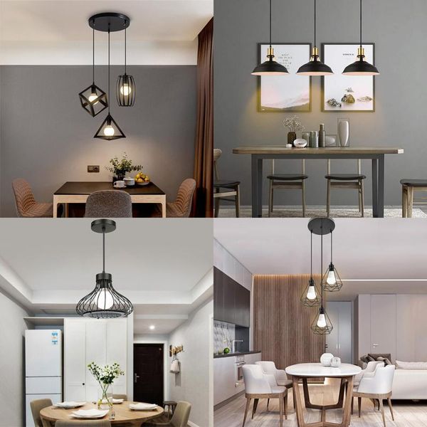 

pendant lamps diamond shape chandelier useful ceiling down light flush mount kitchen bird cage fixture energy saving e27