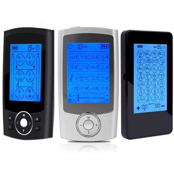 

electric massagers 28 modes digital therapy massager lcd display tens machine pain relief muscle electrostimulator ems