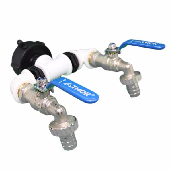 

watering equipments 2-way ibc adapter 3/4 \\\" 60mm compatible durable s60x6 coarse thread