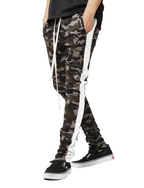 

men's pants vogue autumn brand men fashion military cargo multi-pockets baggy casual trousers overalls camouflage, Black