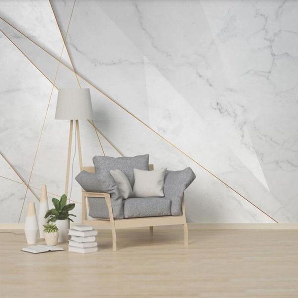 

wallpapers custom mural wallpaper nordic 3d abstract geometric line marble background wall painting living room tv sofa bedroom art fresco