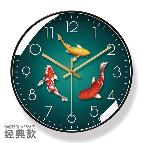 

nordic wall clock mechanism living room decoration watches home decor hd glass mute creative kitchen clocks mind gift