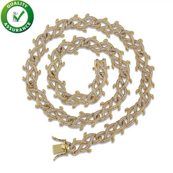 

luxury designer necklace mens iced out chains hip hop jewelry bling diamond miami cuban link pandora style charms rapper fashion accessories, Silver