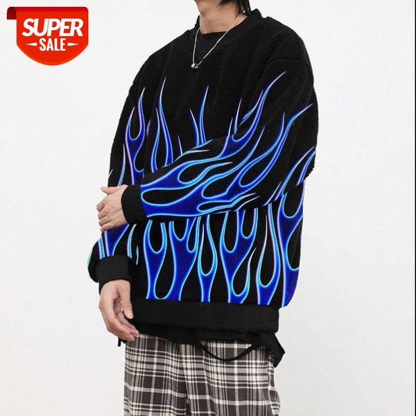 

[spot] spring european and american loose men's trendy casual ordinary sweaters #qt1b, Black