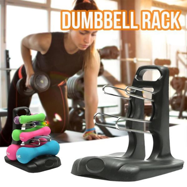 

portable household three-tier dumbbell rack, family yoga fitness exercise weight lifting tower accessories