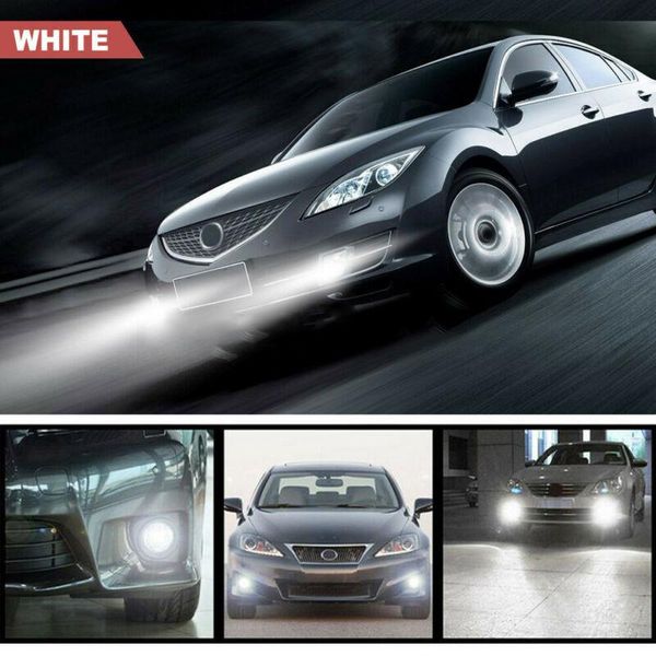 

car headlights set led waterproof white 6000k dc 12-24v parts replacement 55w
