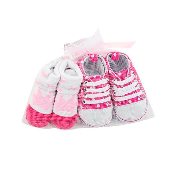 

baby shoes first walkers newborn shoe girls boys socks crown dot infant footwear cotton canvas moccasins soft toddler wear 2pcs/sets 0-1t b8