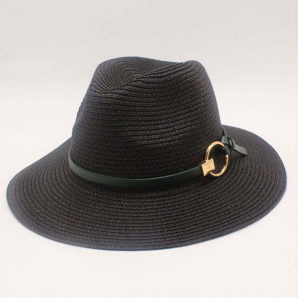 

wide brim hats black panama for men straw sun women beach caps couple visor summer fedora jazz cap chapeu t22j, Blue;gray