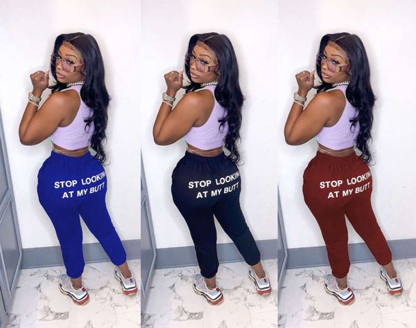 

tc032 autumn new women's special english printed casual pants, Black;white